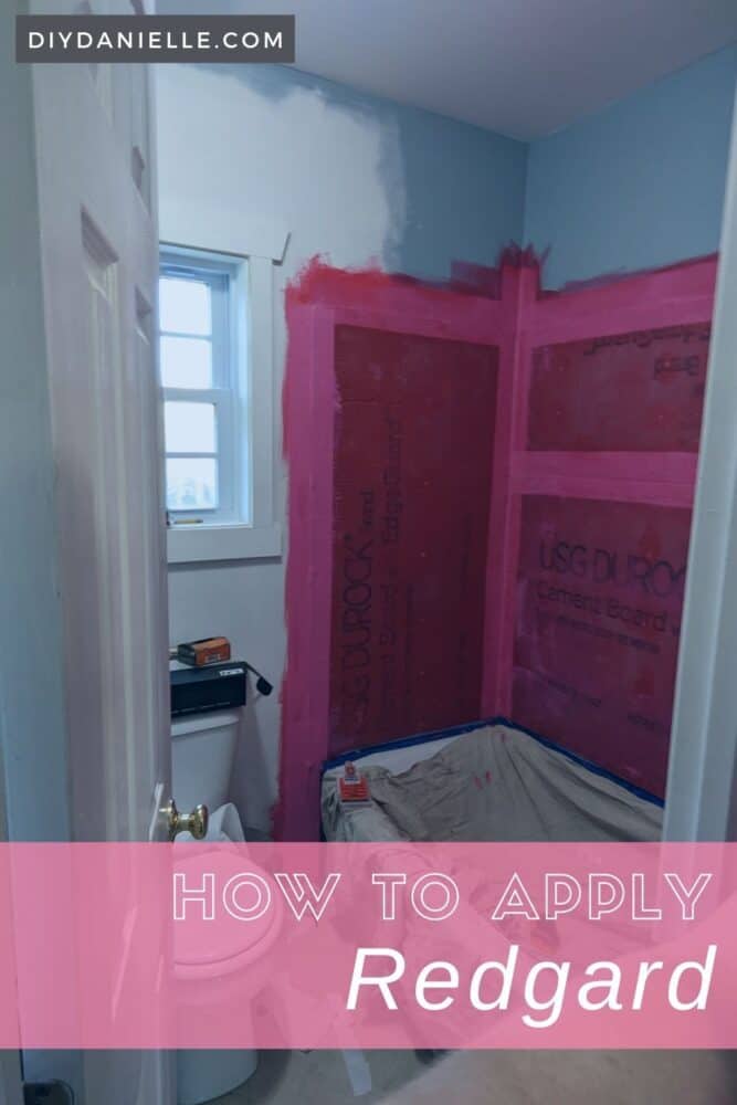 How to Waterproof Bathtub and Shower Walls with Redgard - DIY Danielle®